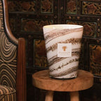 Baobab Collection Sand Siloli 5-wick scented candle in mouth-blown glass, 3kg, detail view