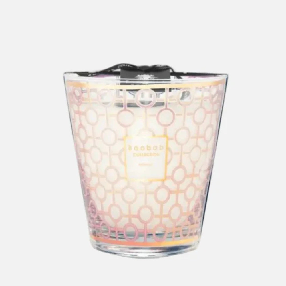 Baobab Collection Women 4-wick scented candle in mouth-blown glass, 1.1kg, back view