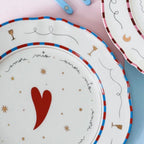 Dinner Plate Heart ( Dinner plate Ø 26,5 cm )