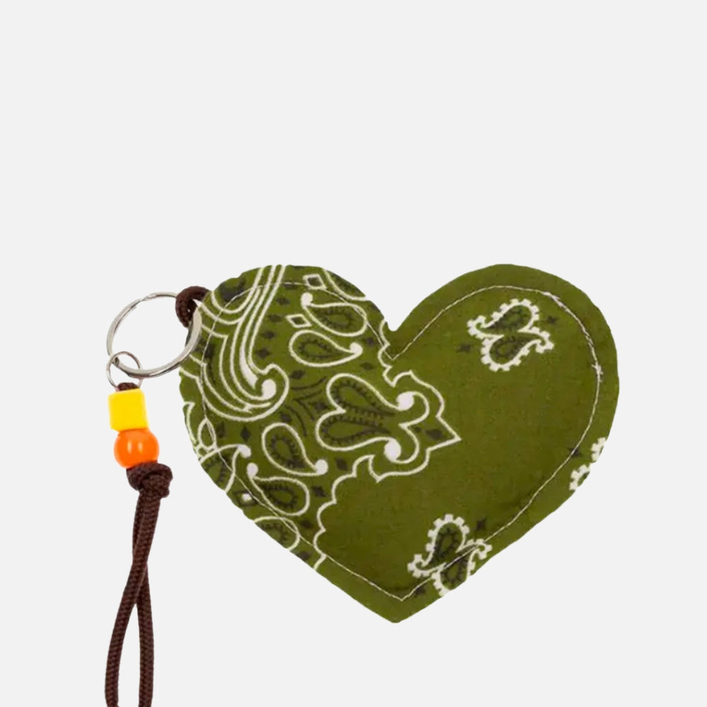 Coeur Key Ring, Bronze & Green