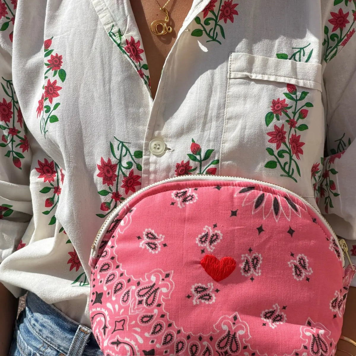 Coeur Vanity Large Toiletry Bag, Strawberry