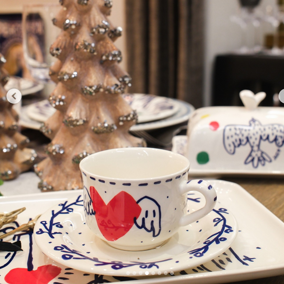 Set of 2 coffee cups & saucers - L'Archipel Sentimental