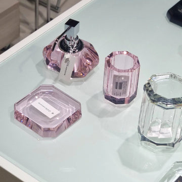 Kristal Soap Dish, Pink