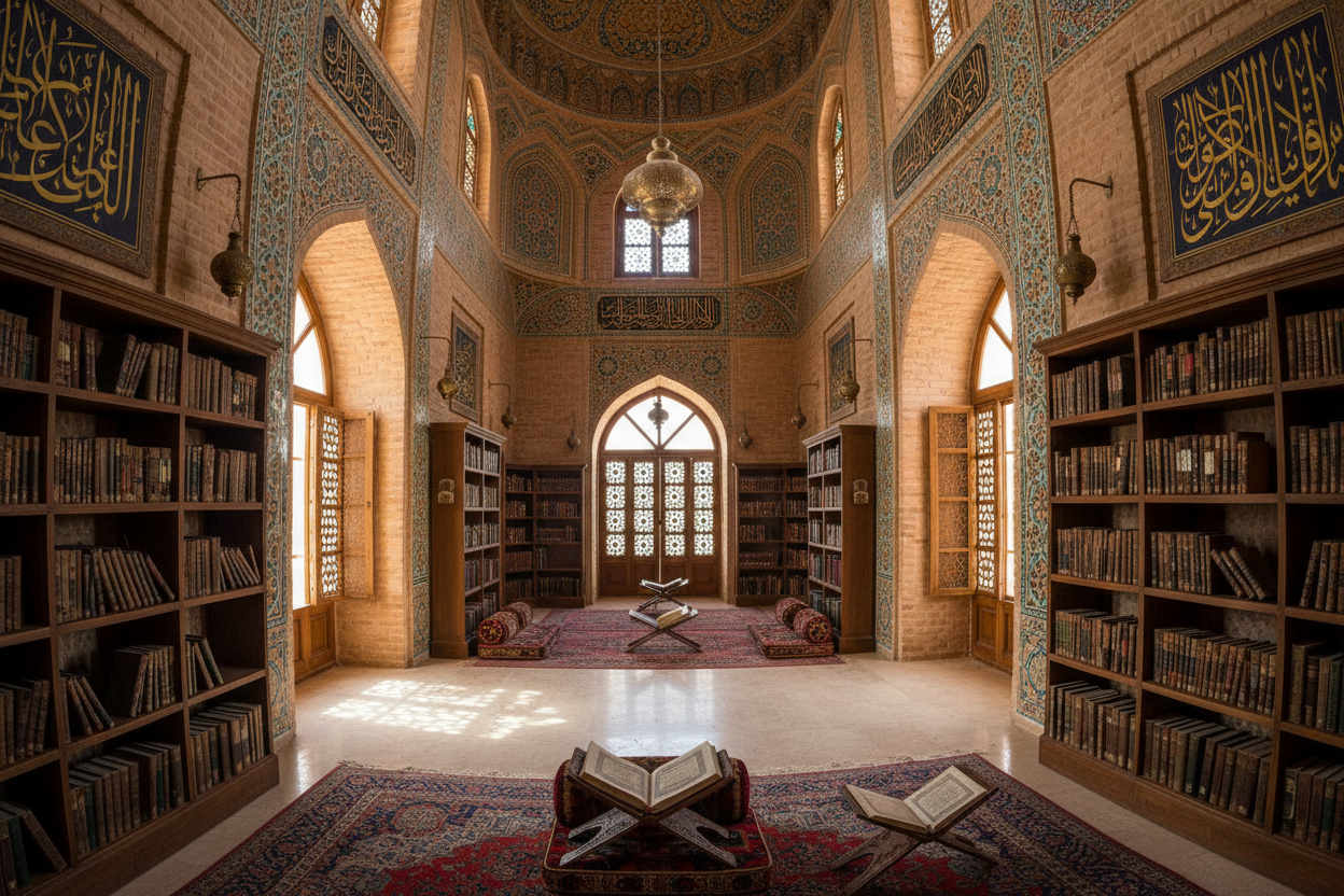 Early middle easter Library in the UAE