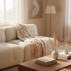 Plaid Gessetti 130x190 cm in wool blend zig zag