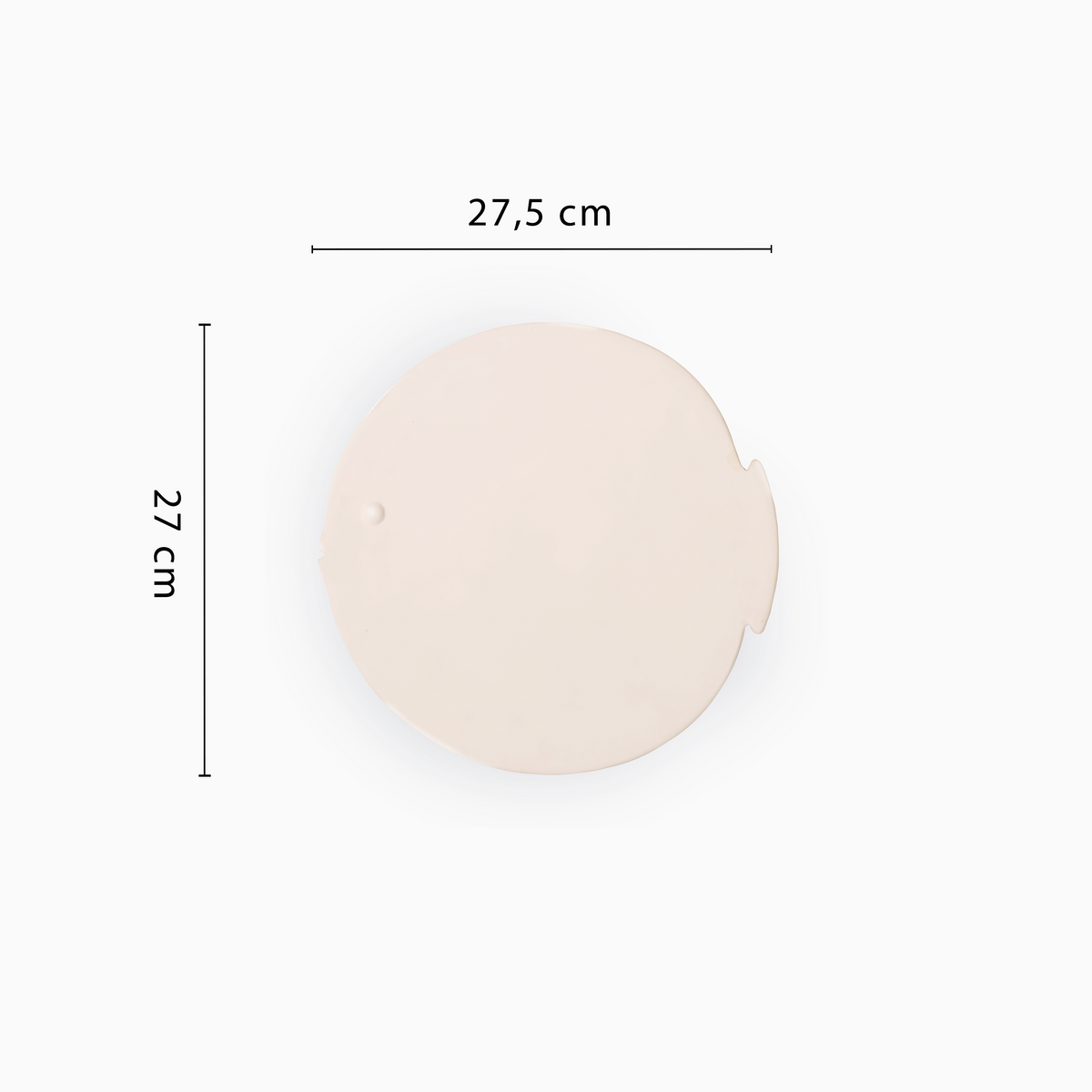Waww La Table Locmaria fish-shaped ceramic plate by Yann Le Coadic, 27.5x27cm, alternative angle 2