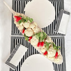 Waww La Table Locmaria shark-shaped ceramic dish by Yann Le Coadic, detail view