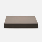 Giobagnara Small Backgammon Case, Mud, back view (5)