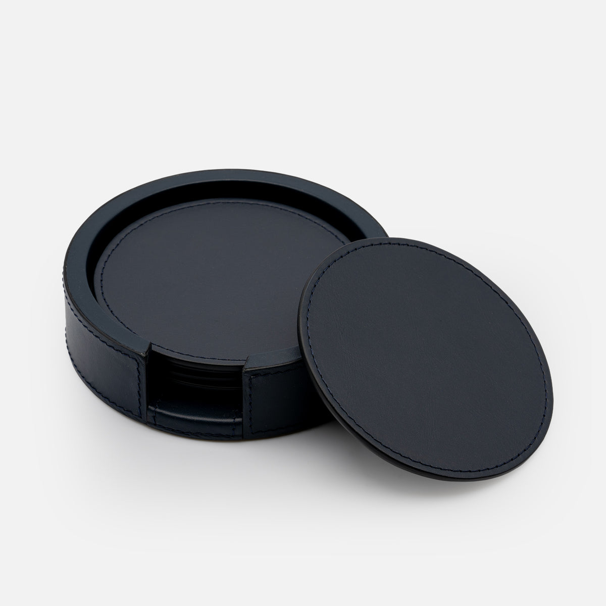 Giobagnara Tao Coaster Holder with 6 Coasters, Ocean, front view 2