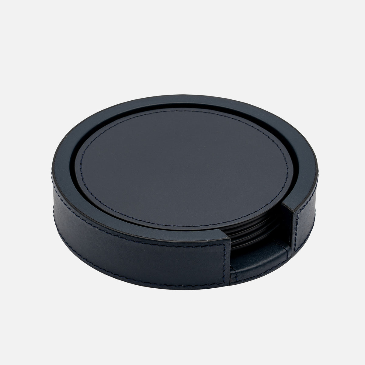 Giobagnara Tao Coaster Holder with 6 Coasters, Ocean, front view