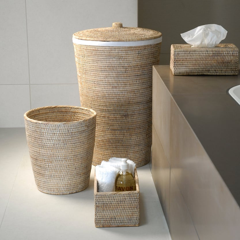 Paper Bin Round – Rattan Light Basket