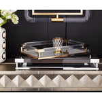 Jacques Small Tray - Clear Acrylic & Brass
