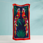 Animalia Parrots Beach Towel, 100x180cm