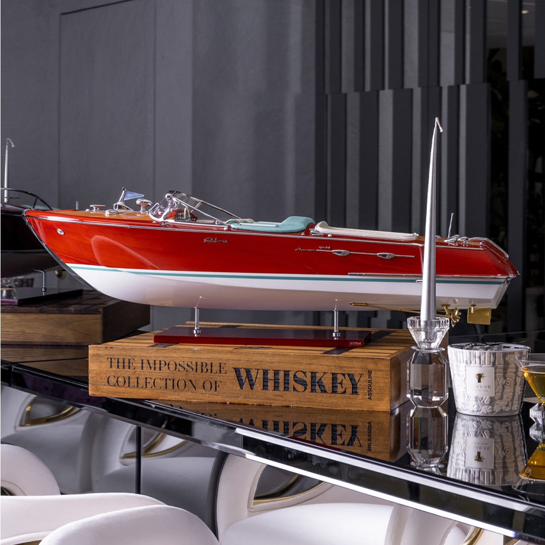 Kiade Riva Aquarama Special Model Boat, XL, 87cm, styled in a room setting (2)