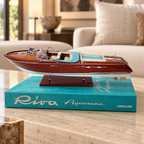 Kiade Riva Aquarama Special Model Boat, XL, 87cm, styled in a room setting