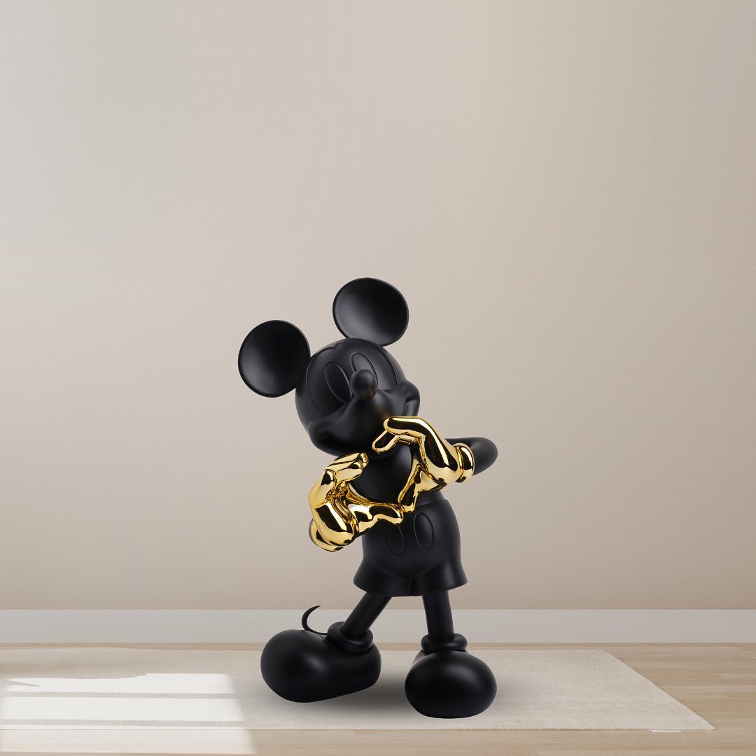 Mickey with Love Resin Figurine, BG, 30cm