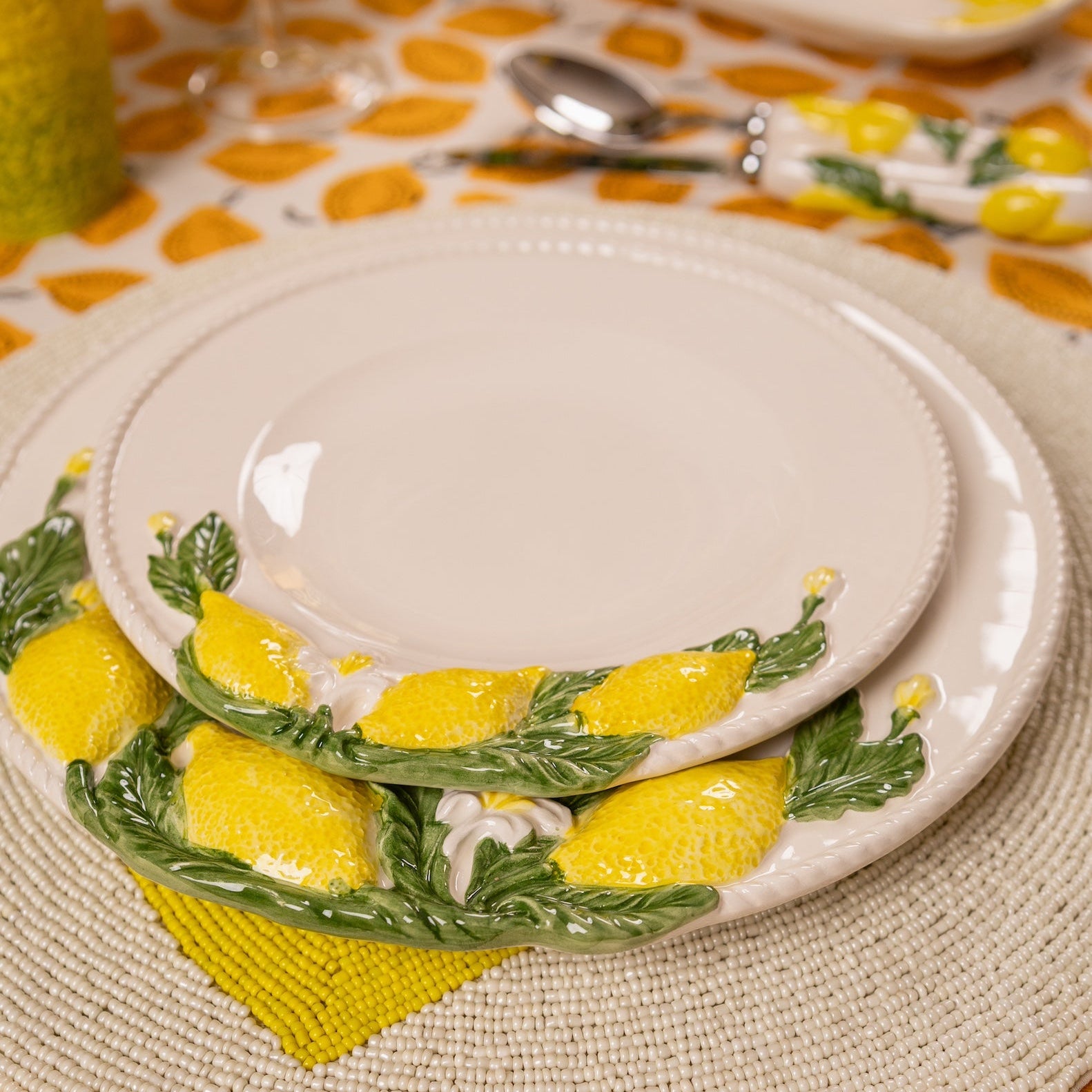 Lemon Dinner Plate, 27cm