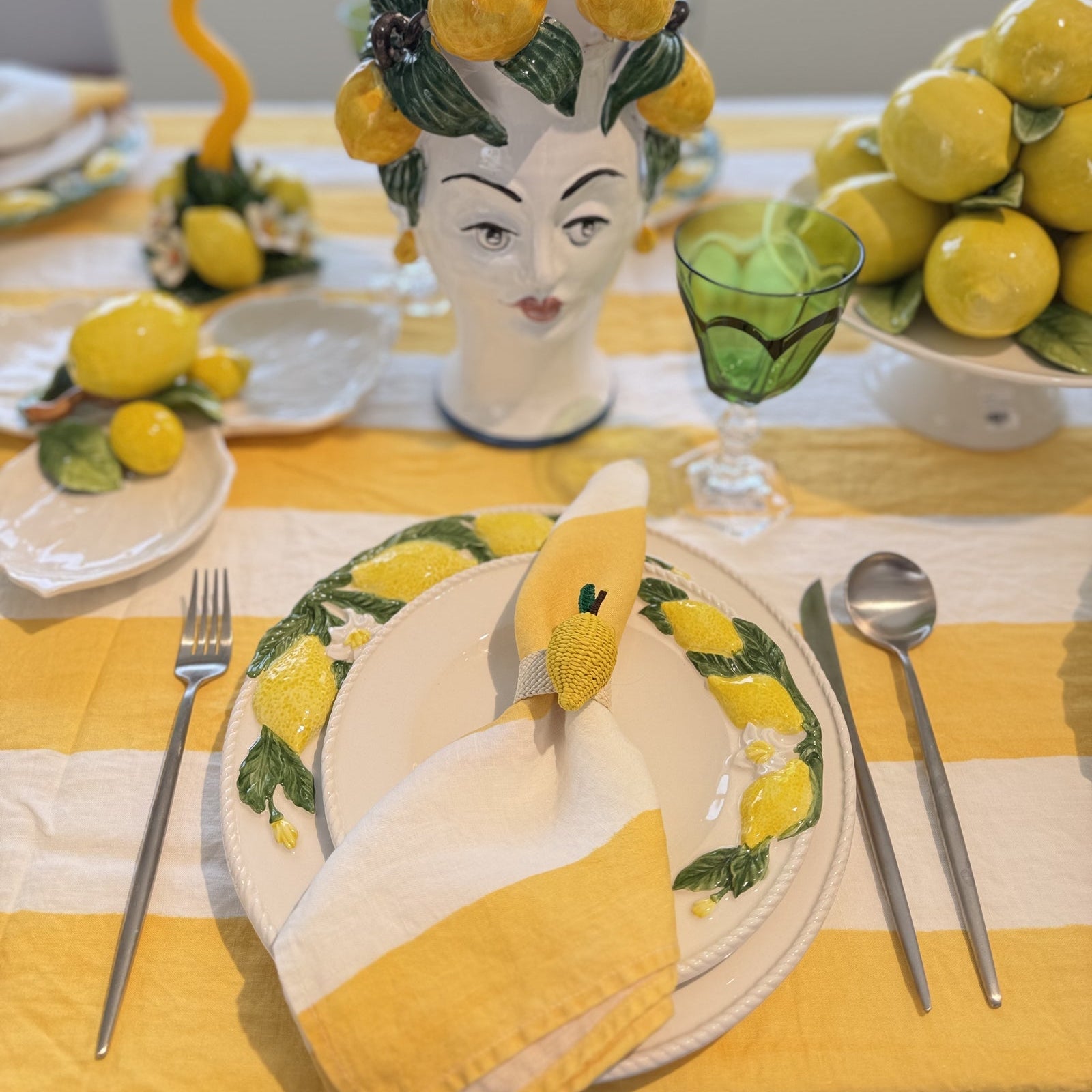 Lemon Dinner Plate, 27cm