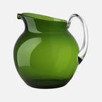 Mario Luca Giusti Palla Jug, Green, 3L in synthetic crystal, front view