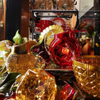 Mario Luca Giusti Palla Jug, Red, 3L in synthetic crystal, detail view