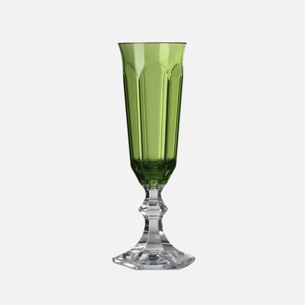 Dolce Vita Acrylic Champagne Flute, Green