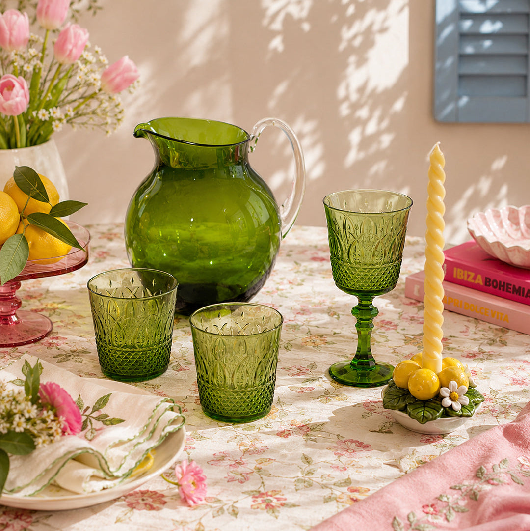 Nuova Italia Acrylic Wine Glass, Green