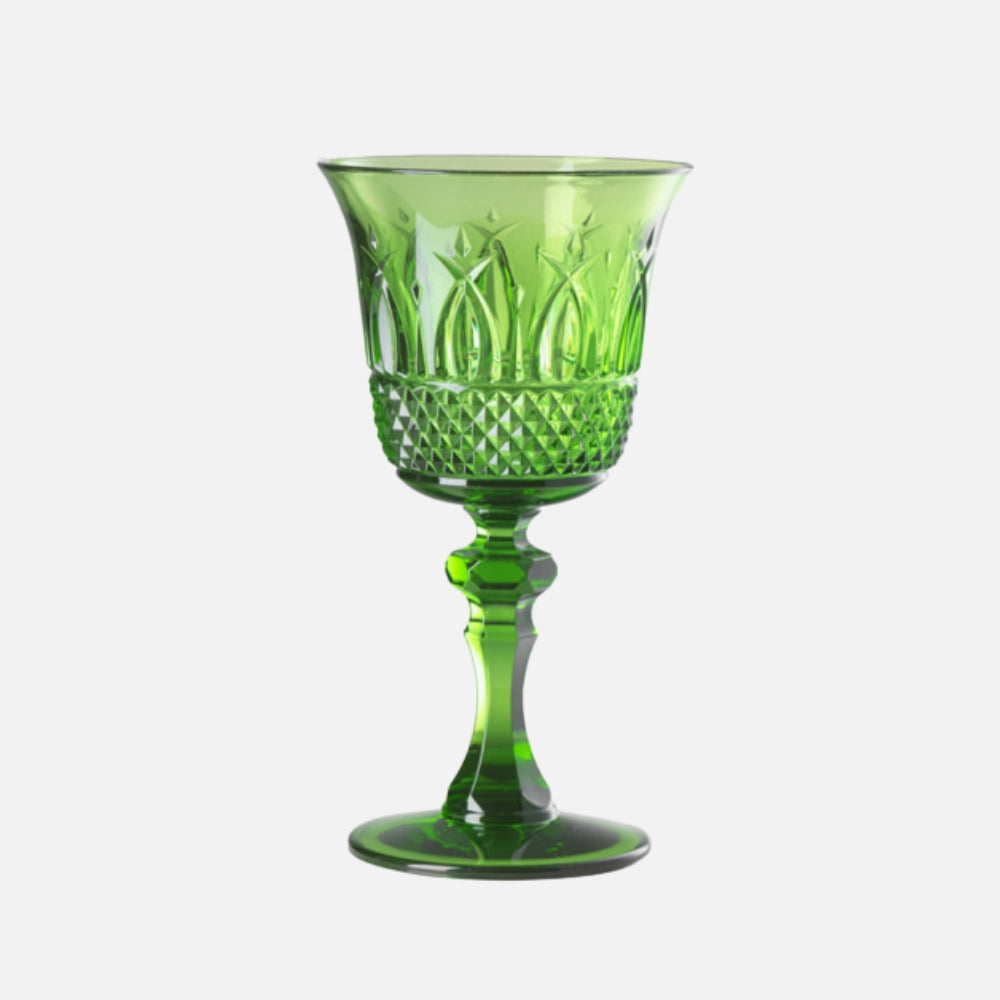 Nuova Italia Acrylic Wine Glass, Green