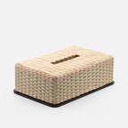 Amiens Rattan Tissue Box, Ivory