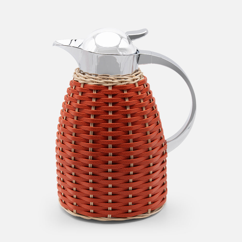 Chantilly Leather & Rattan Carafe, Mango, 1.5L