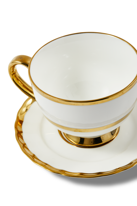 Golden Finds Tea, Set of 2 White