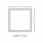 Dimlaj Kareem Large Square Plate (Gold) - Premium Porcelain Plates from Kareem By Dimlaj - Just $315! 