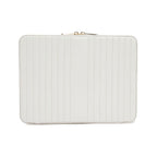 Maria Large Zip Case in White