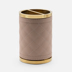 Riviere Alghero Diamonds Toothbrush Holder, Blush Pink, front view 2
