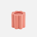 The Socialite Family Candela fig tree scented candle in a powder pink ceramic vessel, 240g, front view