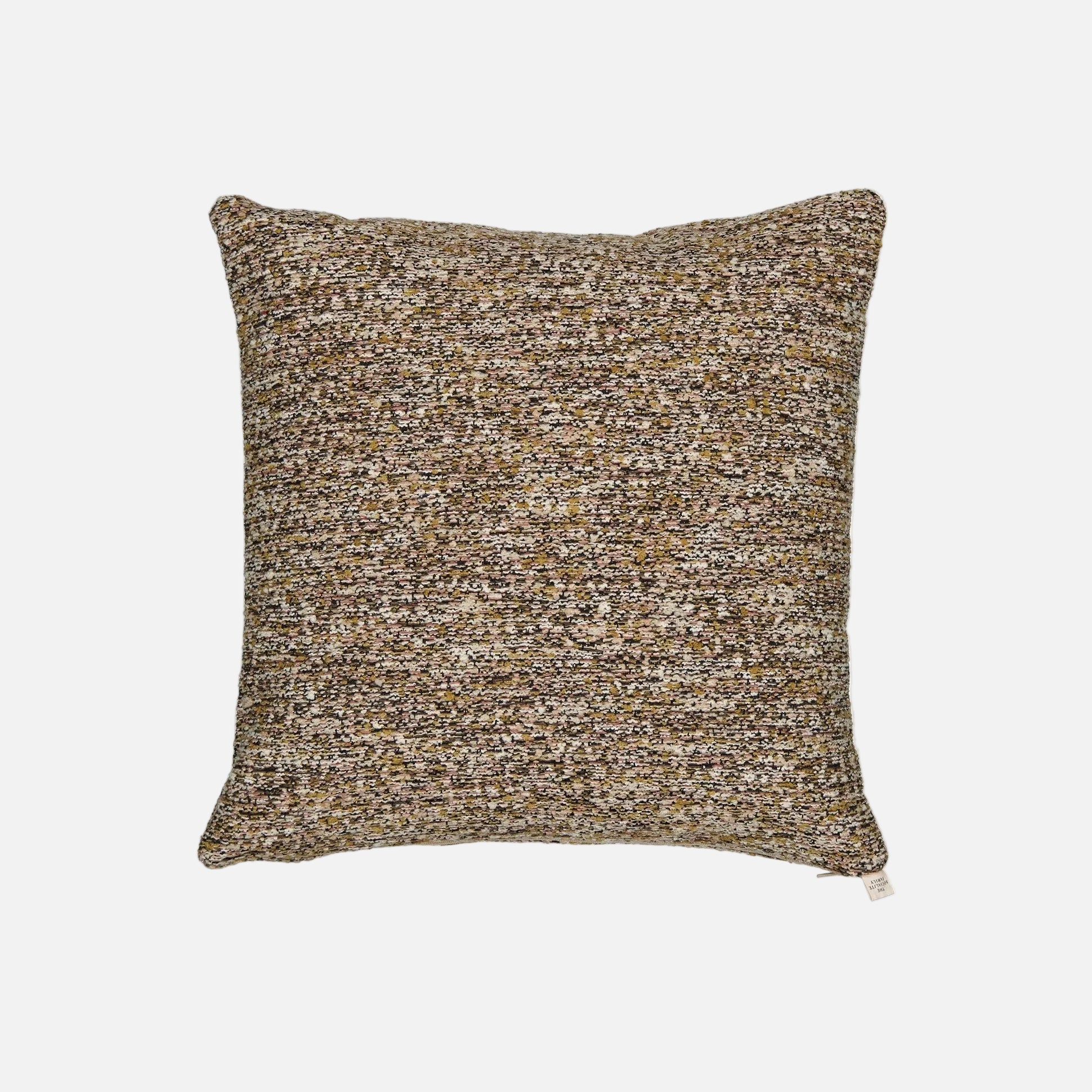 Carino Brown and Green Tweed Cushion, 45x45cm