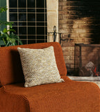 Carino Brown and Green Tweed Cushion, 45x45cm
