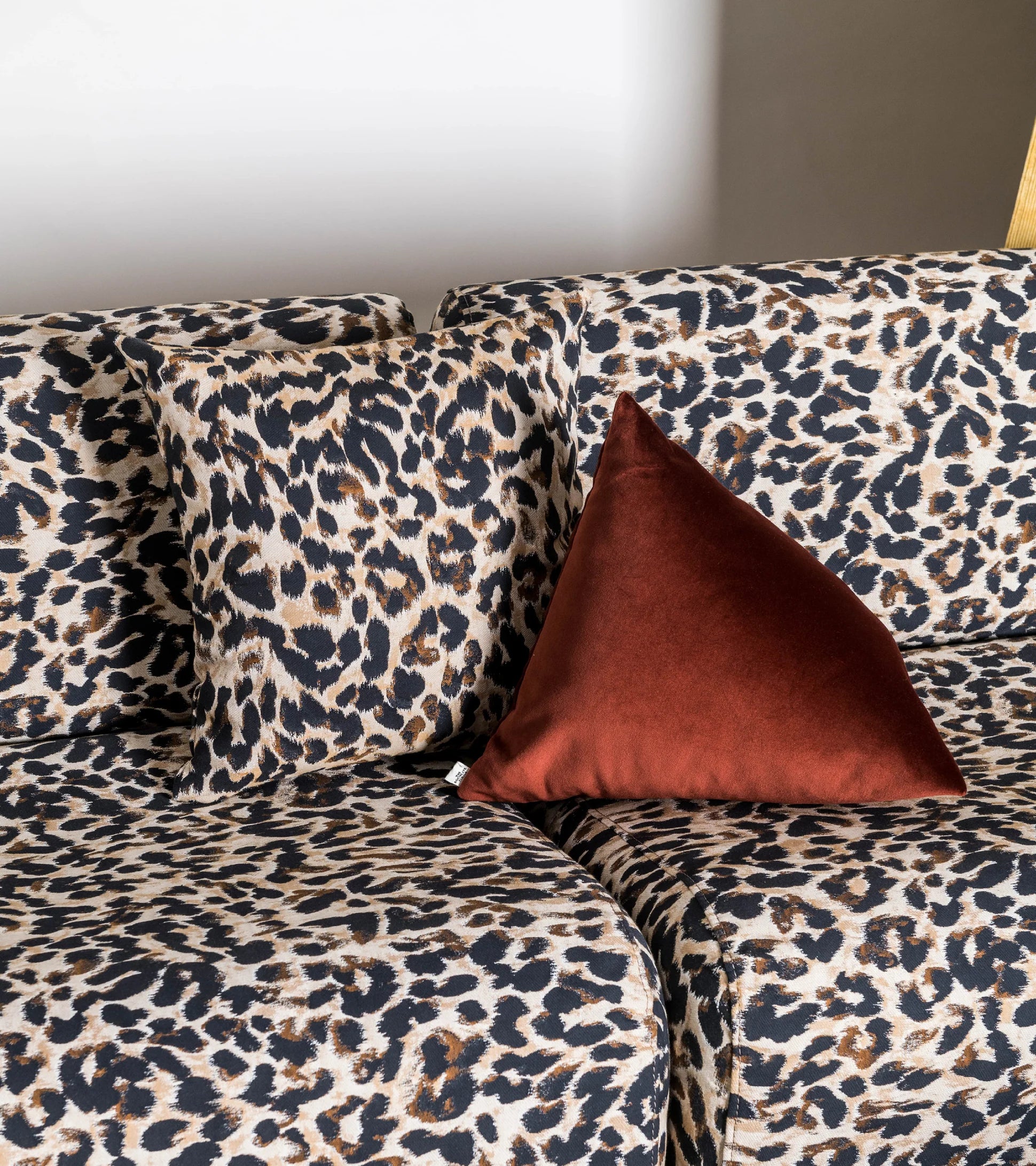 Carino Leopard Jaquard Cushion, 45x45cm