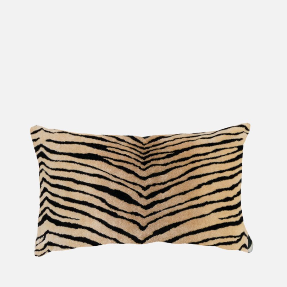Carino Tiger Velvet Cushion, 50x30cm