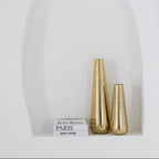 Large Rose Gold Aluminium Floor Vase – Decorative Home Accent