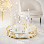 Gold Aluminium Tray – Large Decorative Home Accessory