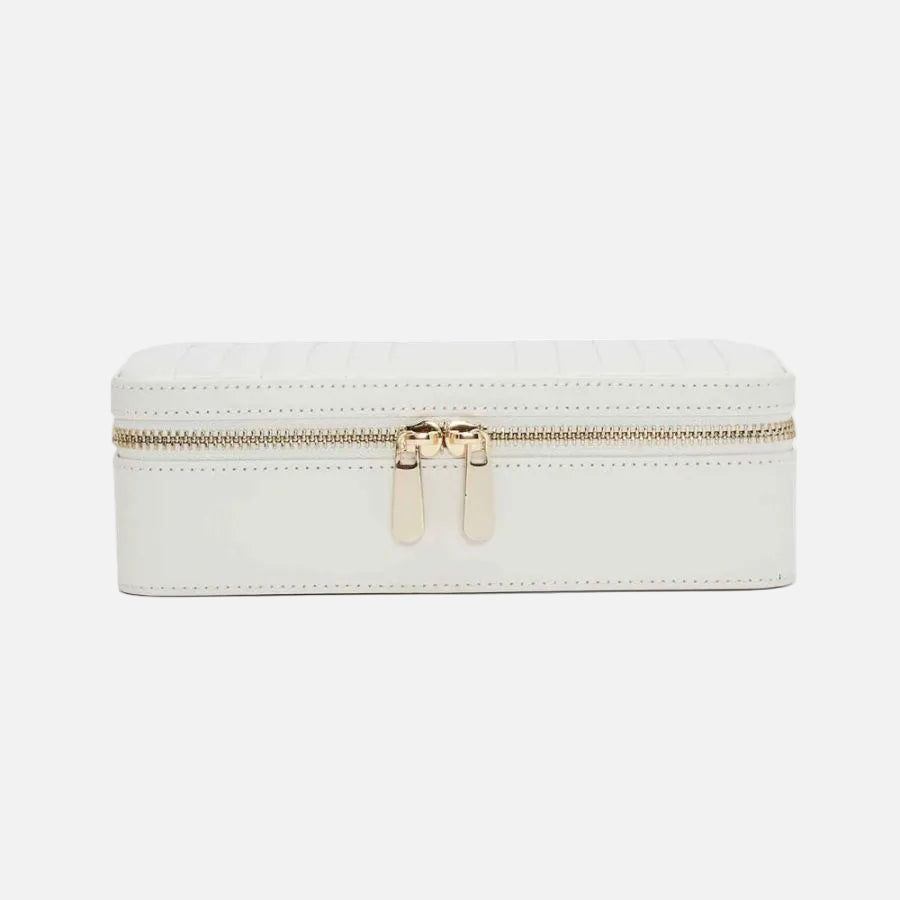 Maria Medium Zip Case, White, 21x13.5cm
