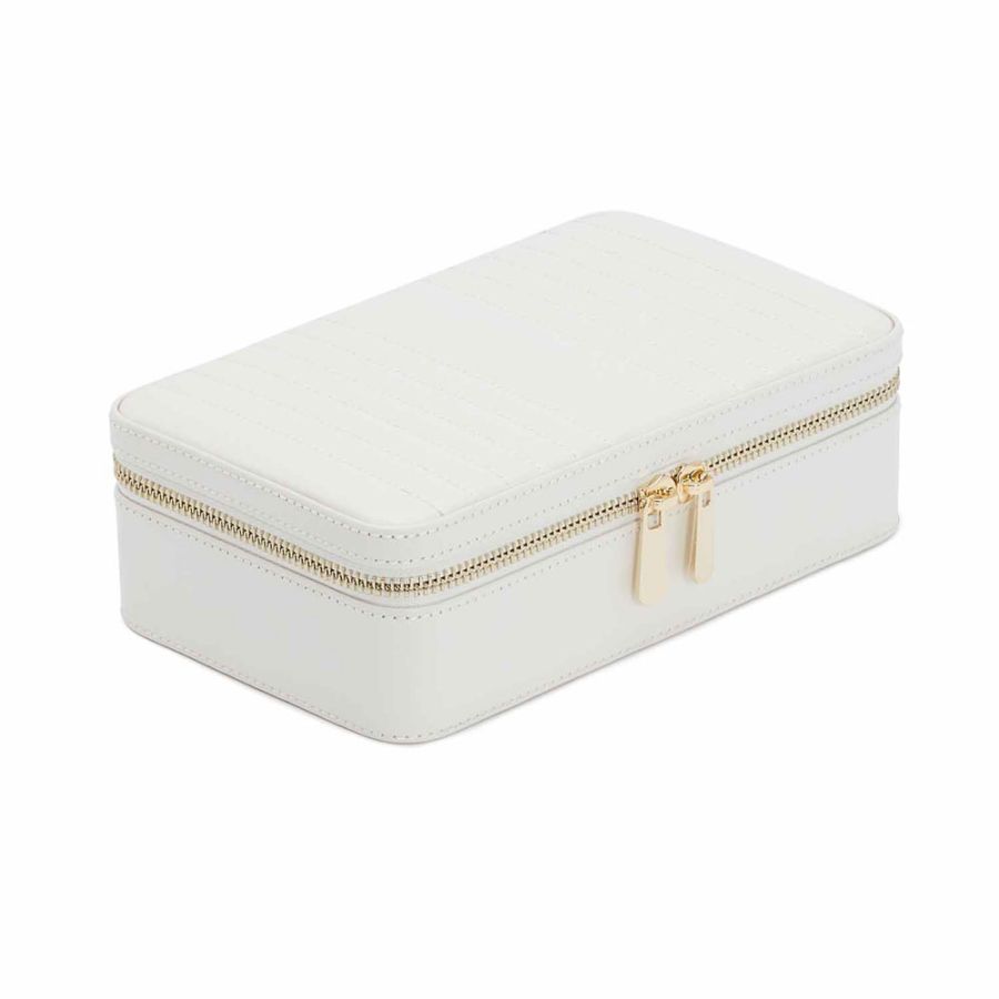 Maria Medium Zip Case, White, 21x13.5cm