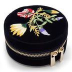 Zoe Velvet Indigo Travel Jewelery Case, 12cm