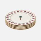 Sahara Rose Dinner Porcelain Plates Set of 6-(Ø 21cm)