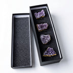 Zoya Stones Amethyst napkin rings, set of 4 Box