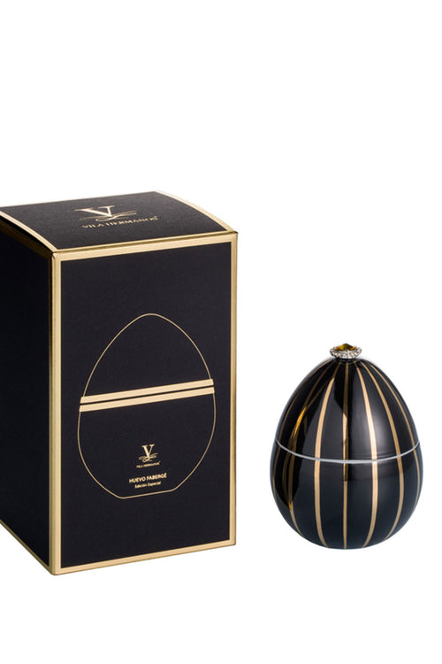 Bois de Russie Candle, Black/Gold Stripes, 220 g - Maison7