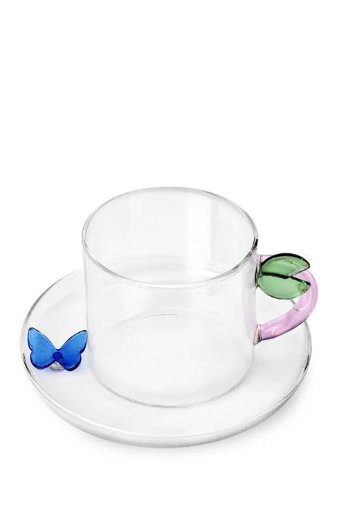 Fruit & Flowers Teacup & Saucer, 300 ml