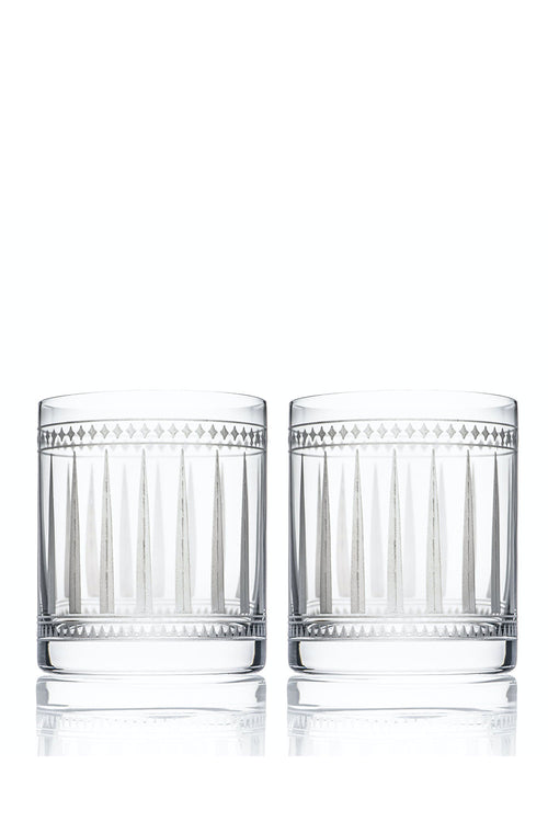 Marrakech On The Rocks Glasses, Set of 2, 380ml - Maison7