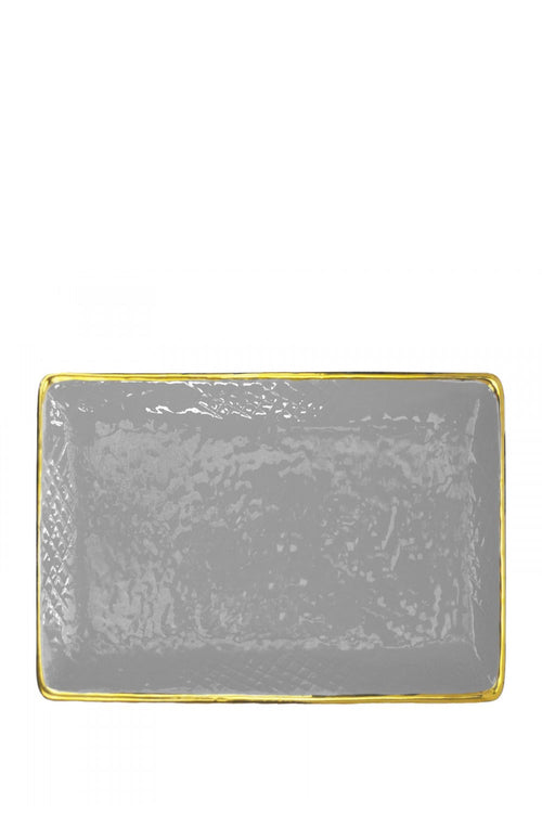 Preta Tray, Grey, 32 x 26 cm - Maison7